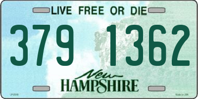 NH license plate 3791362