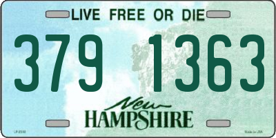 NH license plate 3791363