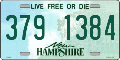 NH license plate 3791384