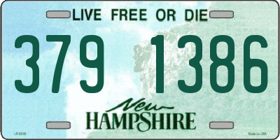 NH license plate 3791386