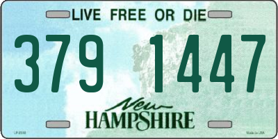 NH license plate 3791447