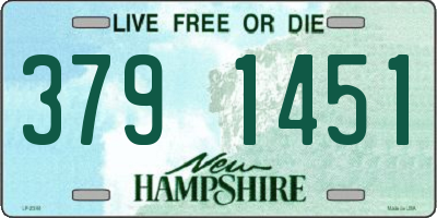 NH license plate 3791451
