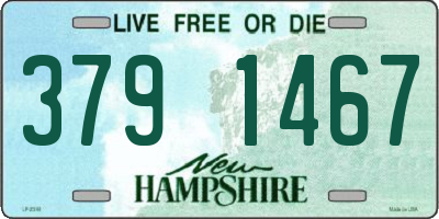 NH license plate 3791467