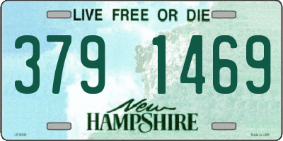 NH license plate 3791469