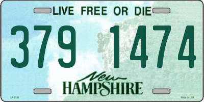 NH license plate 3791474