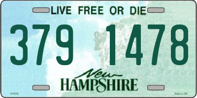 NH license plate 3791478