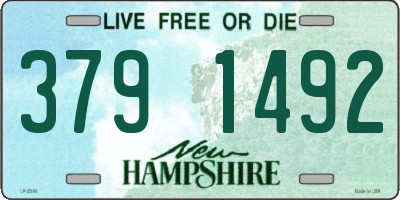 NH license plate 3791492