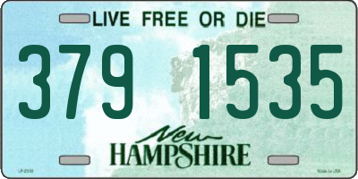 NH license plate 3791535