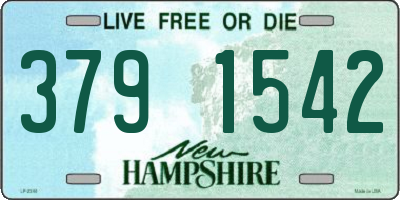 NH license plate 3791542