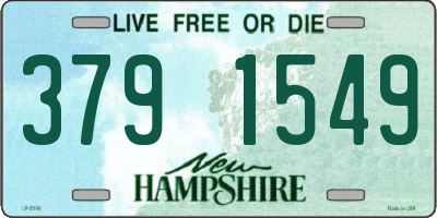 NH license plate 3791549