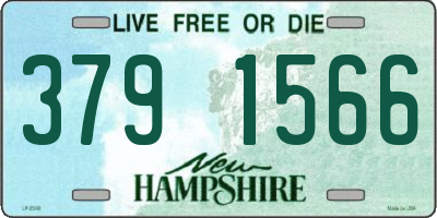 NH license plate 3791566