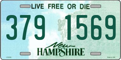 NH license plate 3791569