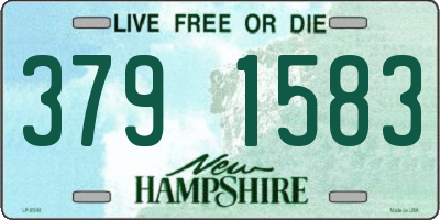 NH license plate 3791583