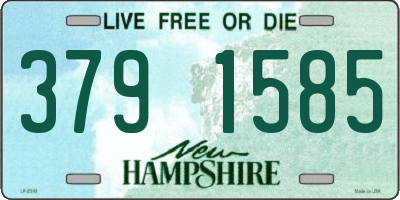 NH license plate 3791585