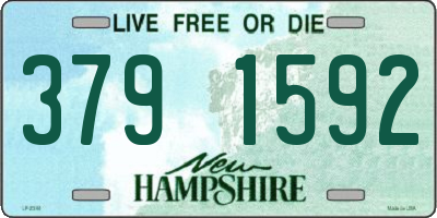 NH license plate 3791592