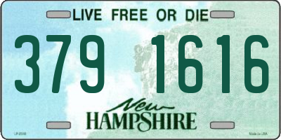 NH license plate 3791616