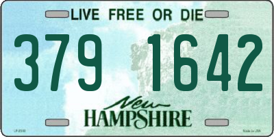 NH license plate 3791642