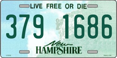 NH license plate 3791686
