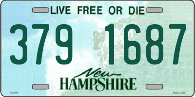 NH license plate 3791687