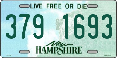 NH license plate 3791693