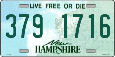 NH license plate 3791716