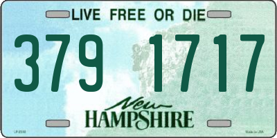 NH license plate 3791717