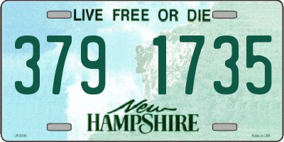 NH license plate 3791735