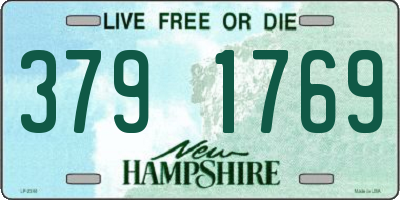 NH license plate 3791769