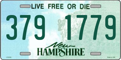 NH license plate 3791779
