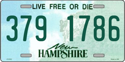 NH license plate 3791786