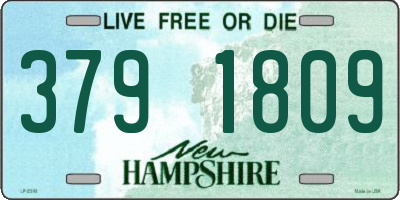 NH license plate 3791809
