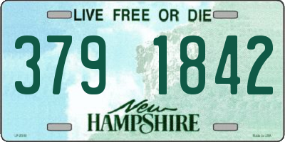 NH license plate 3791842