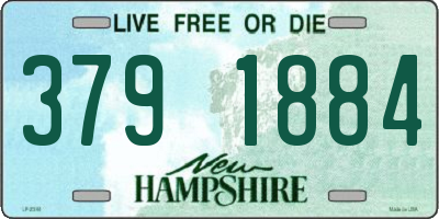 NH license plate 3791884