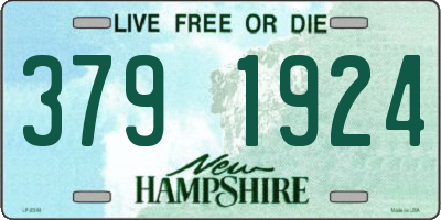 NH license plate 3791924