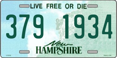NH license plate 3791934