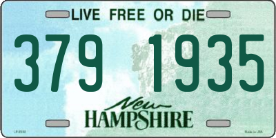 NH license plate 3791935