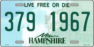 NH license plate 3791967