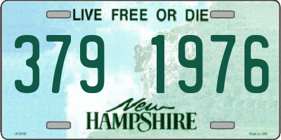 NH license plate 3791976