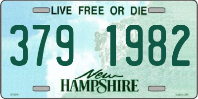 NH license plate 3791982