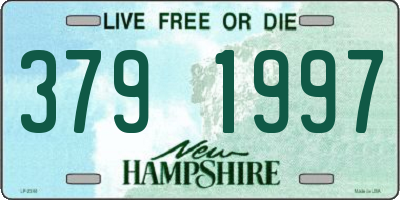 NH license plate 3791997