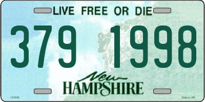 NH license plate 3791998