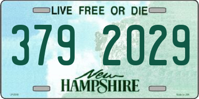 NH license plate 3792029