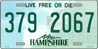 NH license plate 3792067
