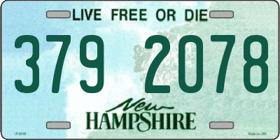 NH license plate 3792078