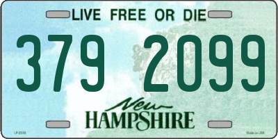 NH license plate 3792099