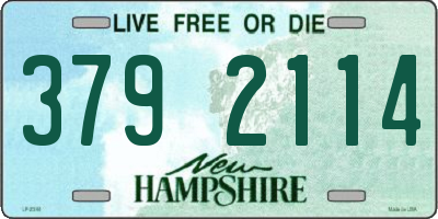 NH license plate 3792114