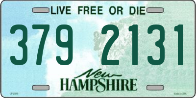 NH license plate 3792131