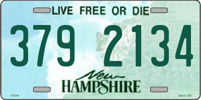 NH license plate 3792134