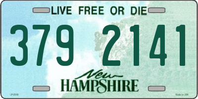 NH license plate 3792141