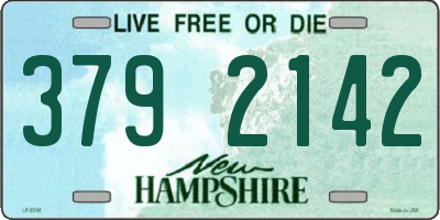 NH license plate 3792142